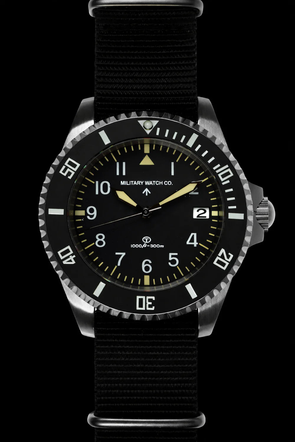 MWC 24 JEWEL DIVERS WATCH - BLACK